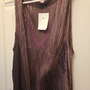 Silk maroon/wine dress.
